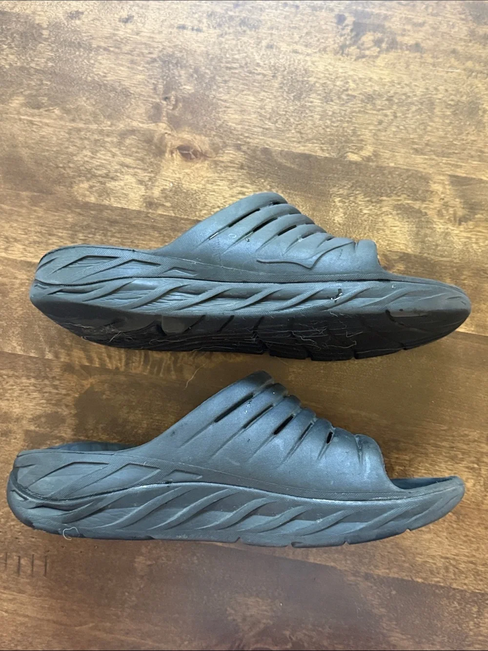 Hoka One One Men's Black Slip-On Sandal Slides